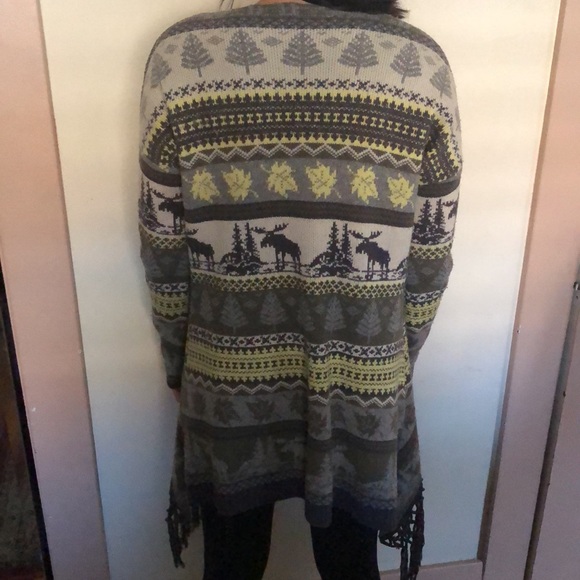 THEORY - Fair Isle Cascade Cardigan - Picture 3 of 5